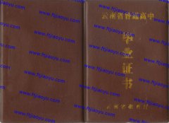 红河哈尼族彝族自治州高中毕业证样本