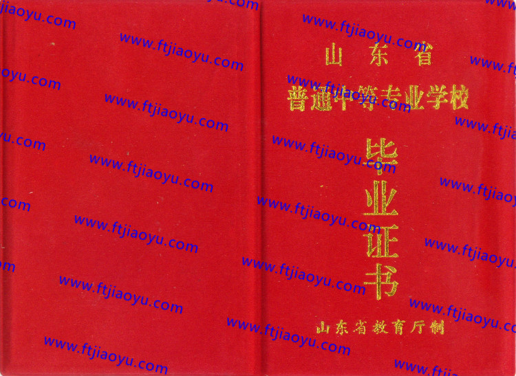 山东省中专毕业证样本