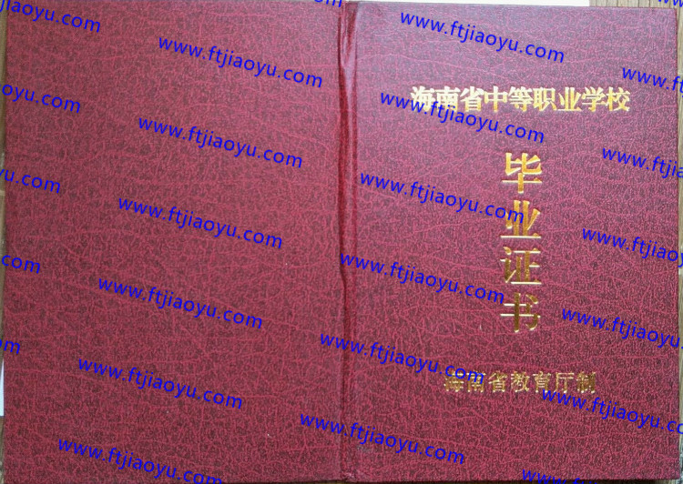 海南省中专毕业证样本
