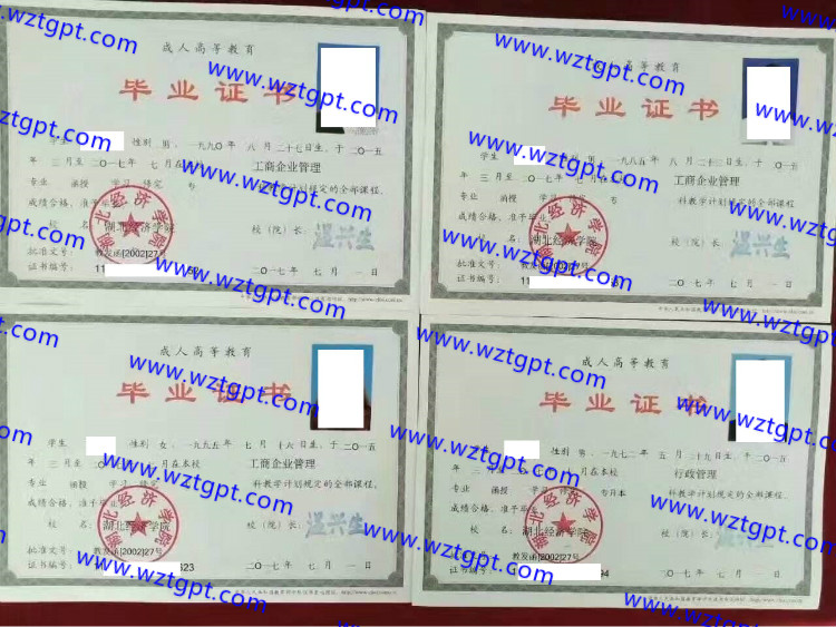 湖北经济学院毕业证样本