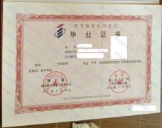 电子科技大学自考毕业证样本